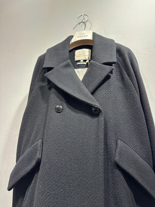 ALESSIA SANTI - Cappotto Caban misto lana, Nero