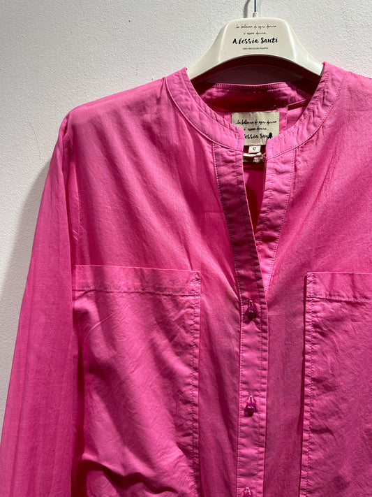 ALESSIA SANTI - Camicia con tasche applicate, Fucsia