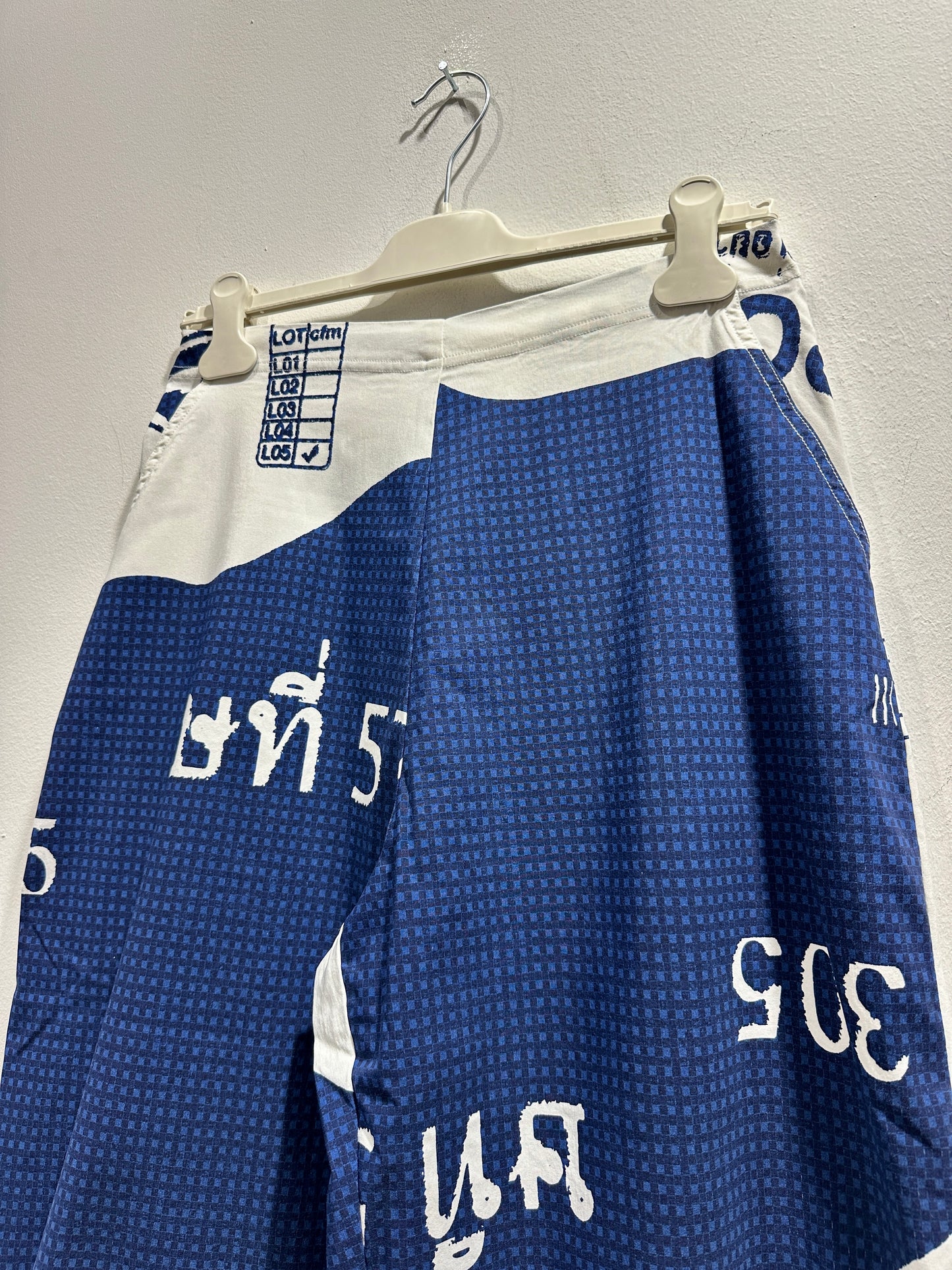 RUNDHOLZ - Pantalone stampato, Navy Print