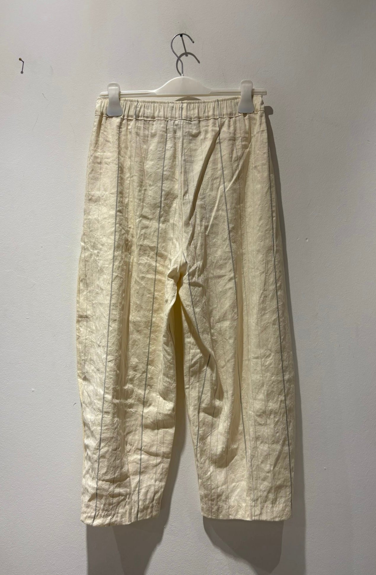 MAMA B - Pantalone Bianco R gessato, Latte