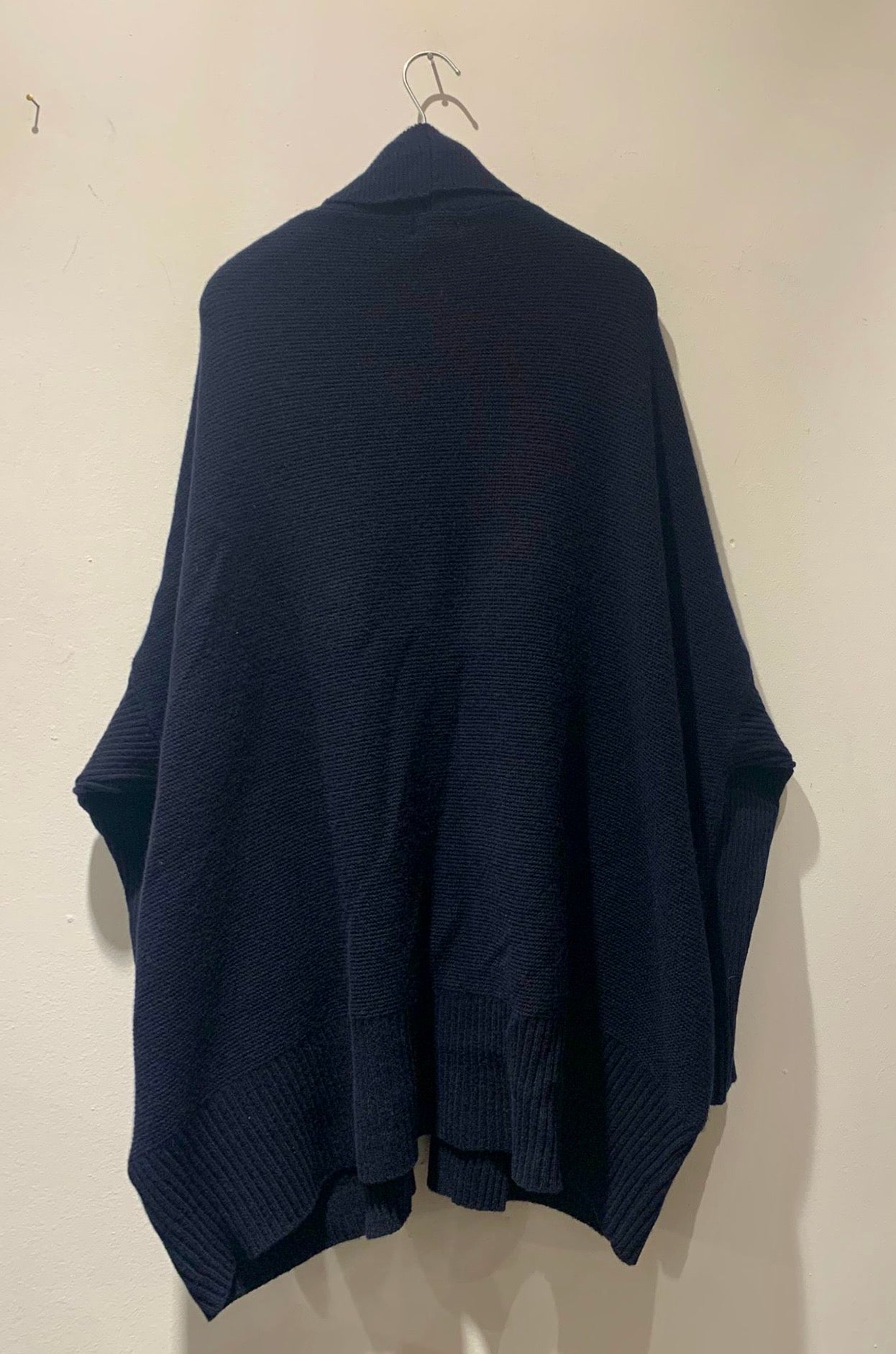 KNIT KNIT - Cardigan oversize misto lana, Navy