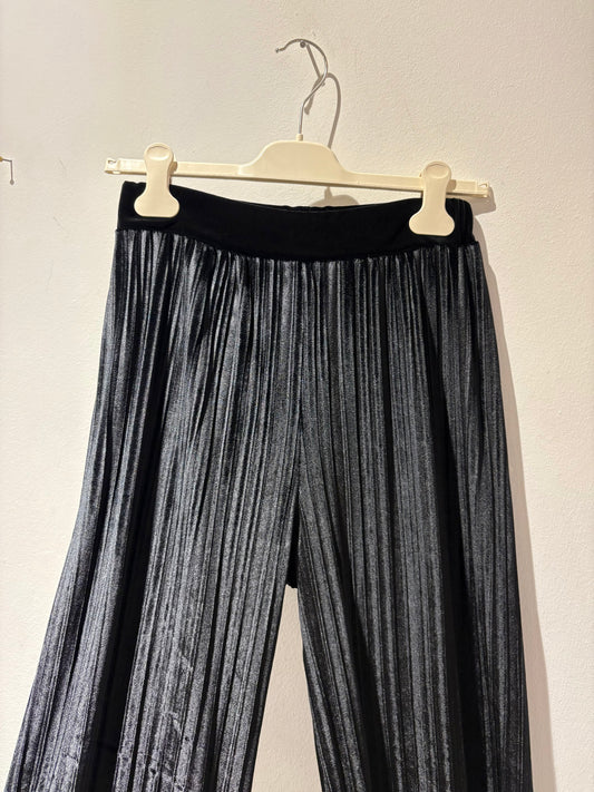 SUSY MIX - Pantalone palazzo a coste, Nero