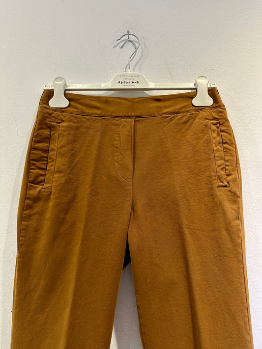 ALESSIA SANTI - Pantalone gamba dritta, Tabacco