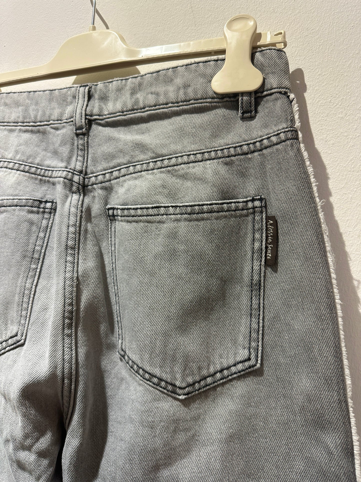 ALESSIA SANTI - Jeans con risvolto, grigio