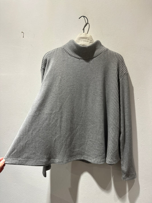 ThiPo - Dolcevita a costine, Grigio