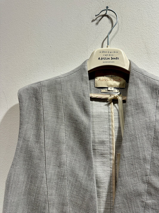 ALESSIA SANTI - Gilet in cotone, Grigio