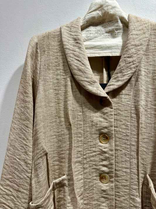 TADASHI - Giacca nervature, Beige