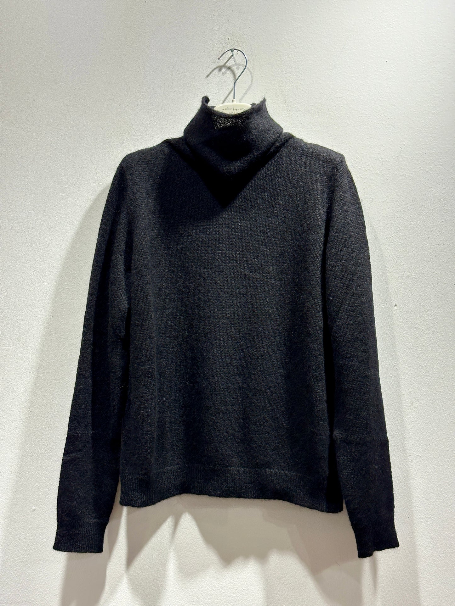 ALESSIA SANTI - Maglia dolcevita misto lana e alpaca, Nero