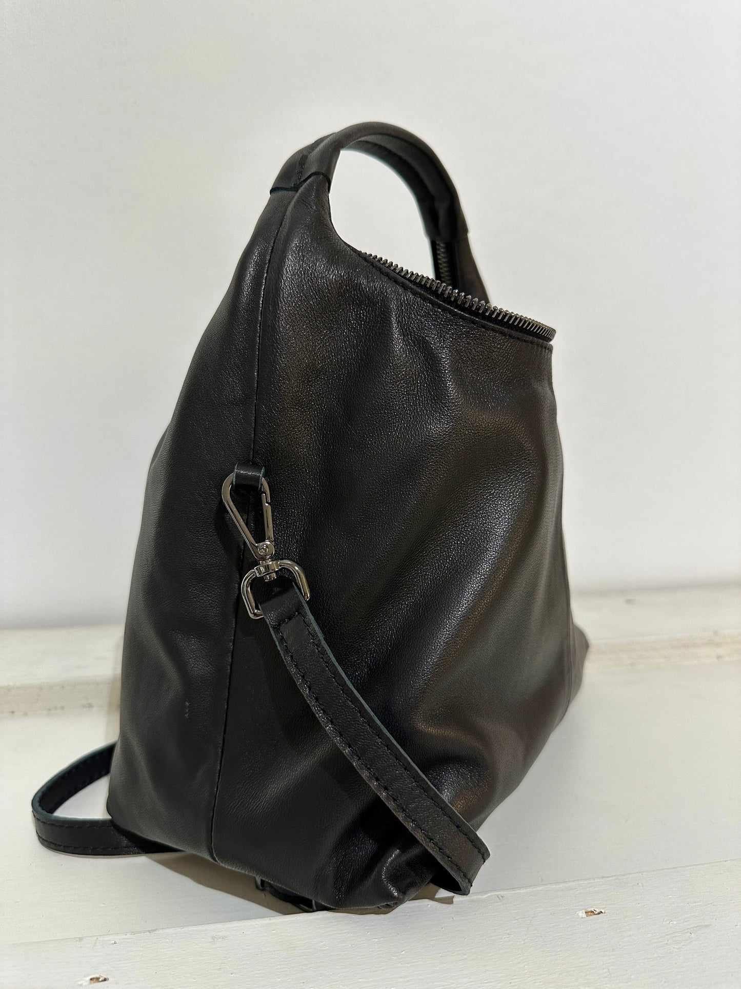ALESSIA SANTI - Borsa a mano in pelle, Nero