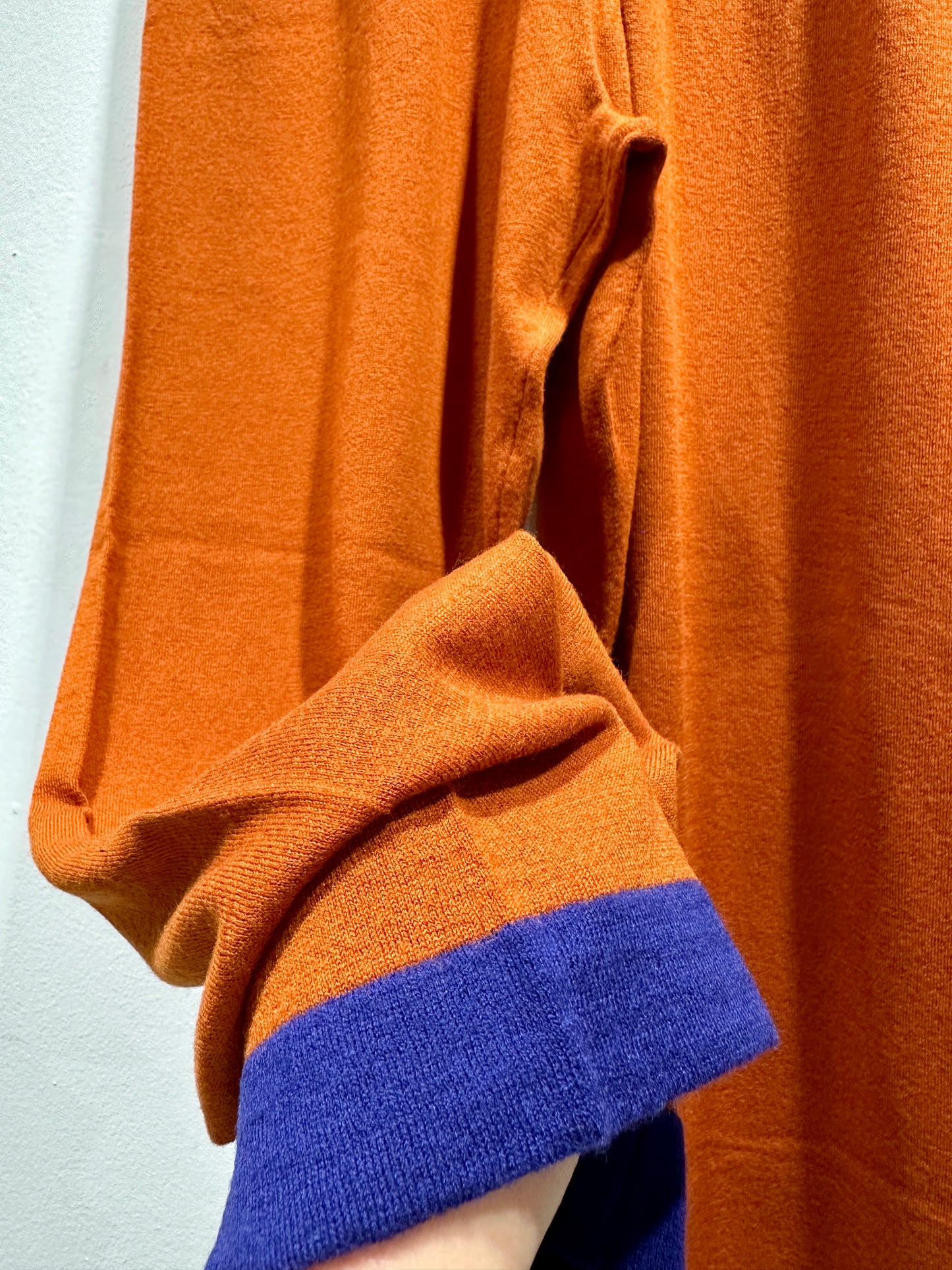 ALESSIA SANTI - Pantalone 100% lana, Arancio