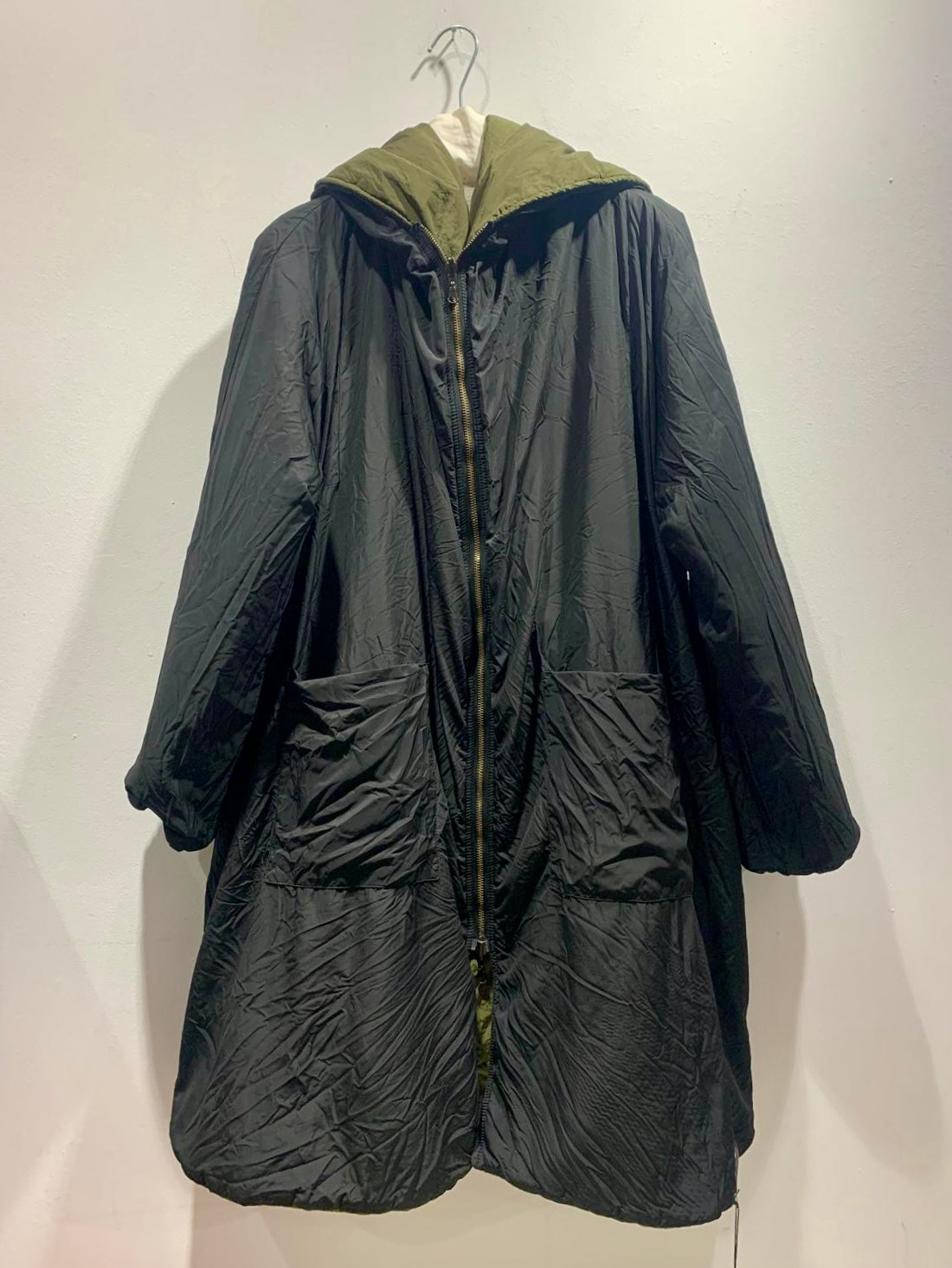 KIMONORAIN - Piumino Parka reversibile, Verde