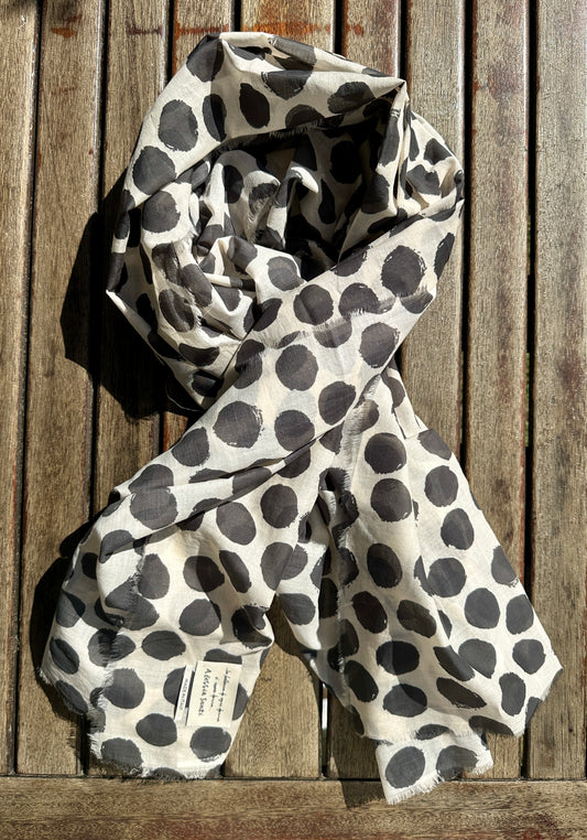 ALESSIA SANTI - Sciarpa pois, Nero