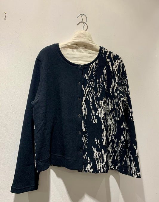 MAMA B - Cardigan Inglese fantasia, Nero