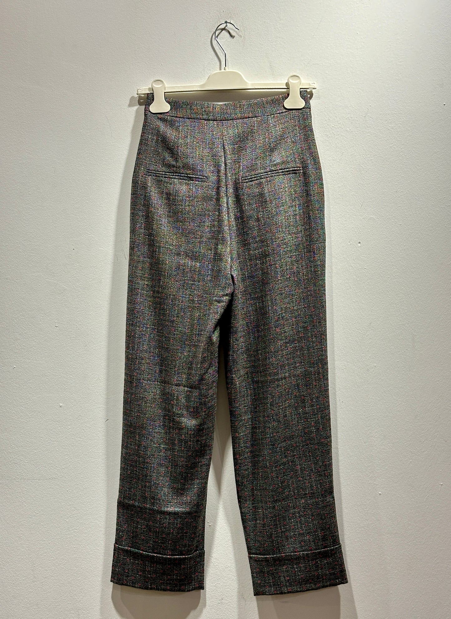 ALESSIA SANTI - Pantalone a pois rossi, Grigio