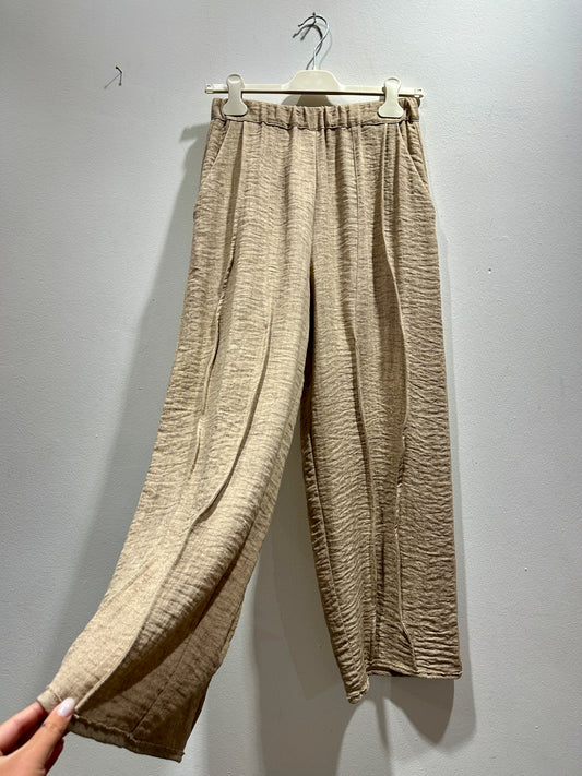 TADASHI - Pantalone nervature, Beige