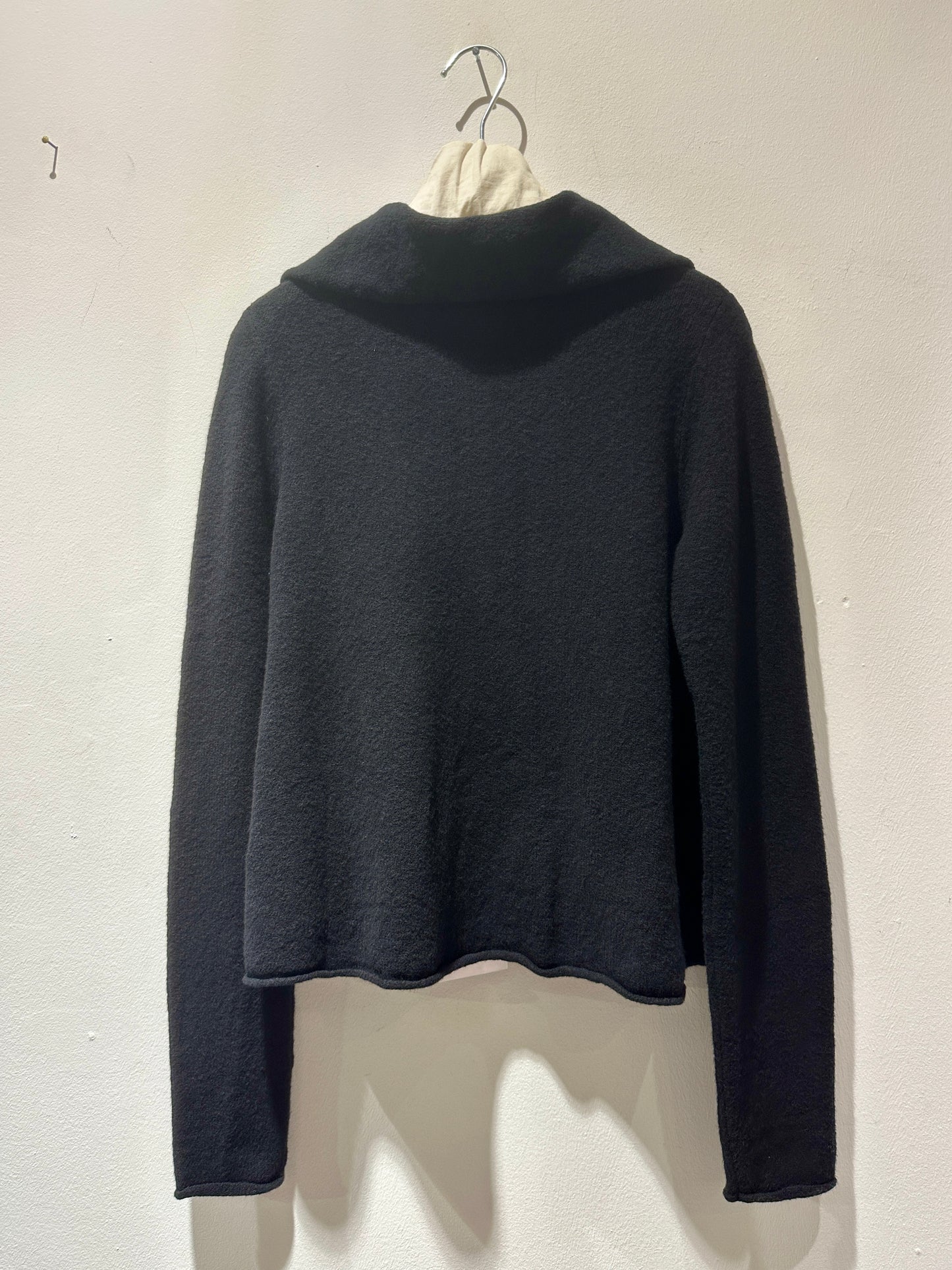 RUNDHOLZ - Cardigan misto cotone e lana, Black