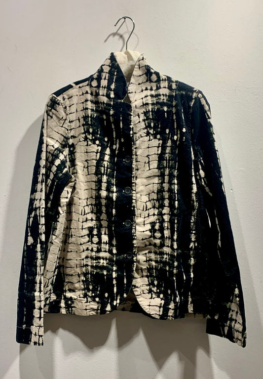 MAMA B - Giacca Adel PR in velluto, stampata Nero