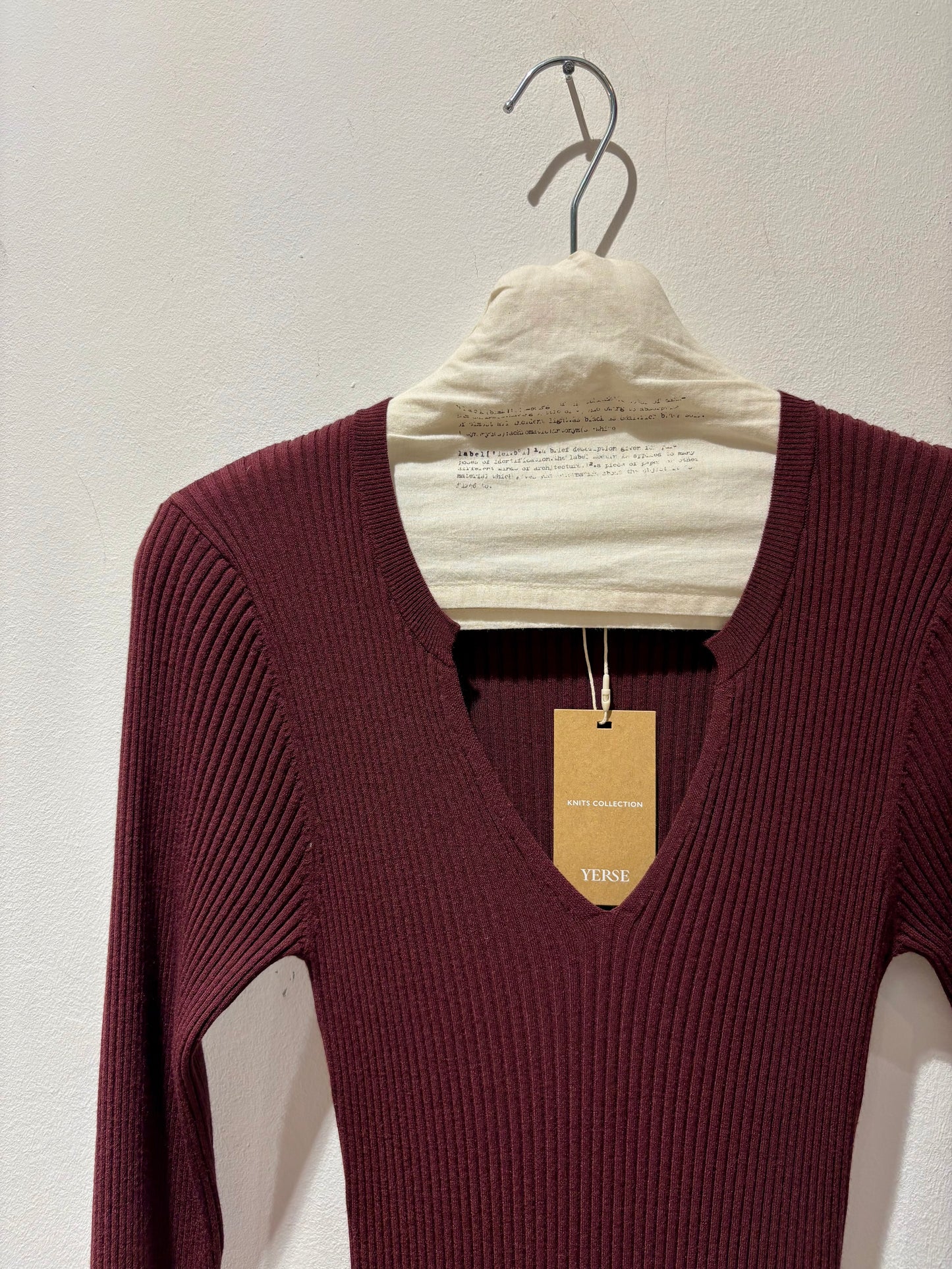 YERSE - Abito misto viscosa, Vino