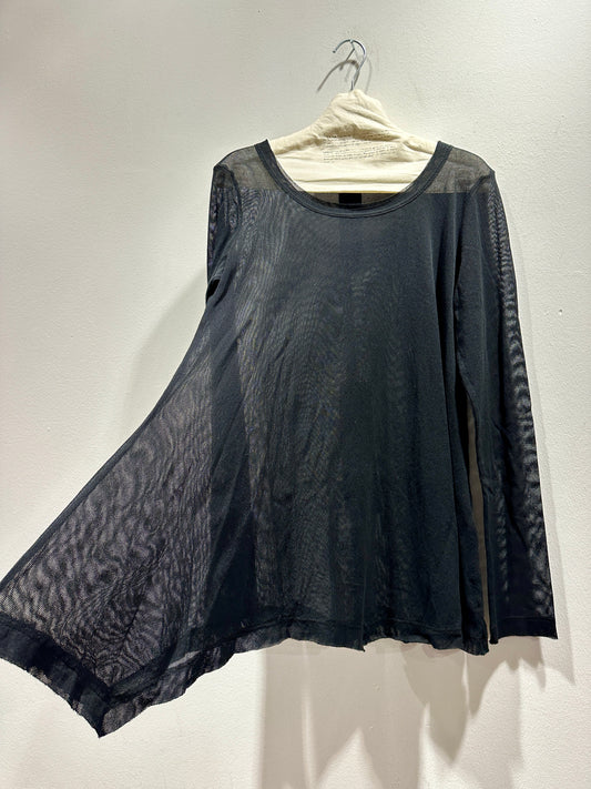 RUNDHOLZ - T-shirt retina svasata, Black