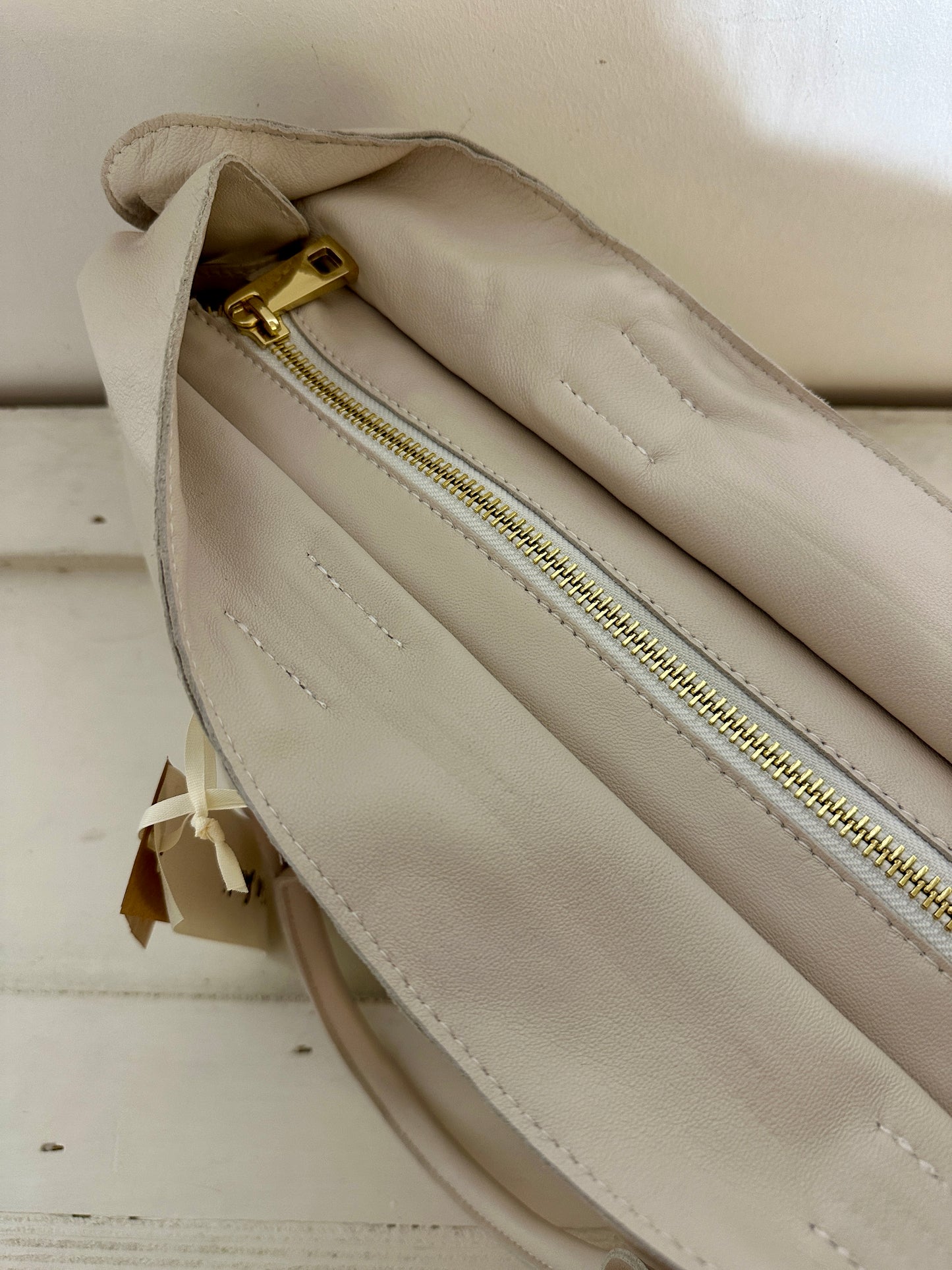 ALESSIA SANTI - Borsa in pelle, Ecru