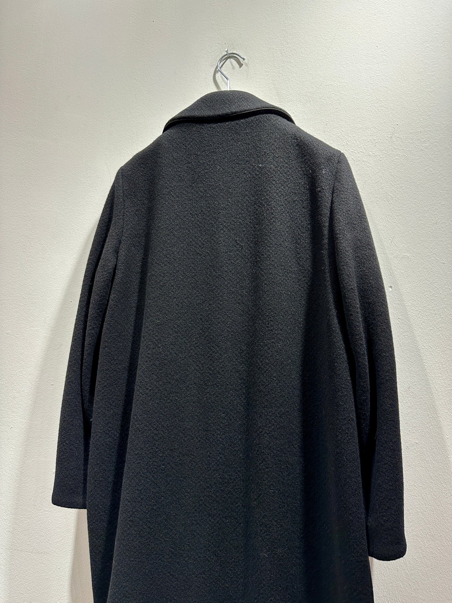 ALESSIA SANTI - Cappotto lungo misto lana con bottoni, Nero