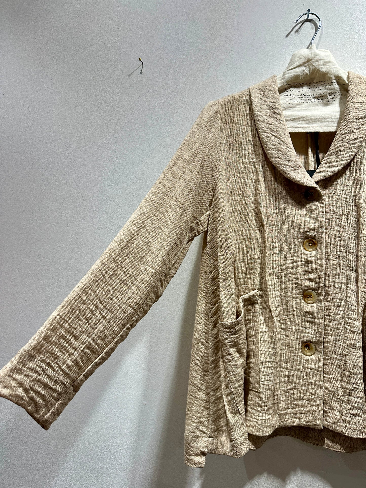 TADASHI - Giacca nervature, Beige