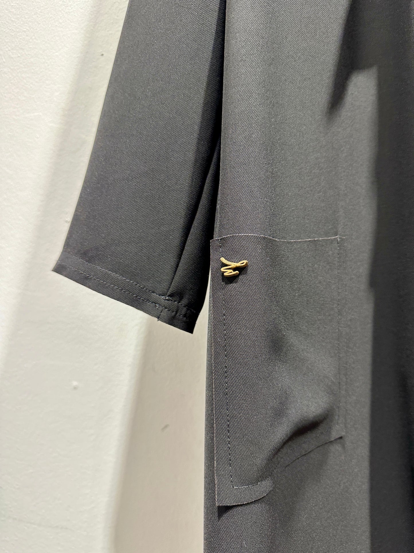 MANILA GRACE - Spolverino con jabot, Nero