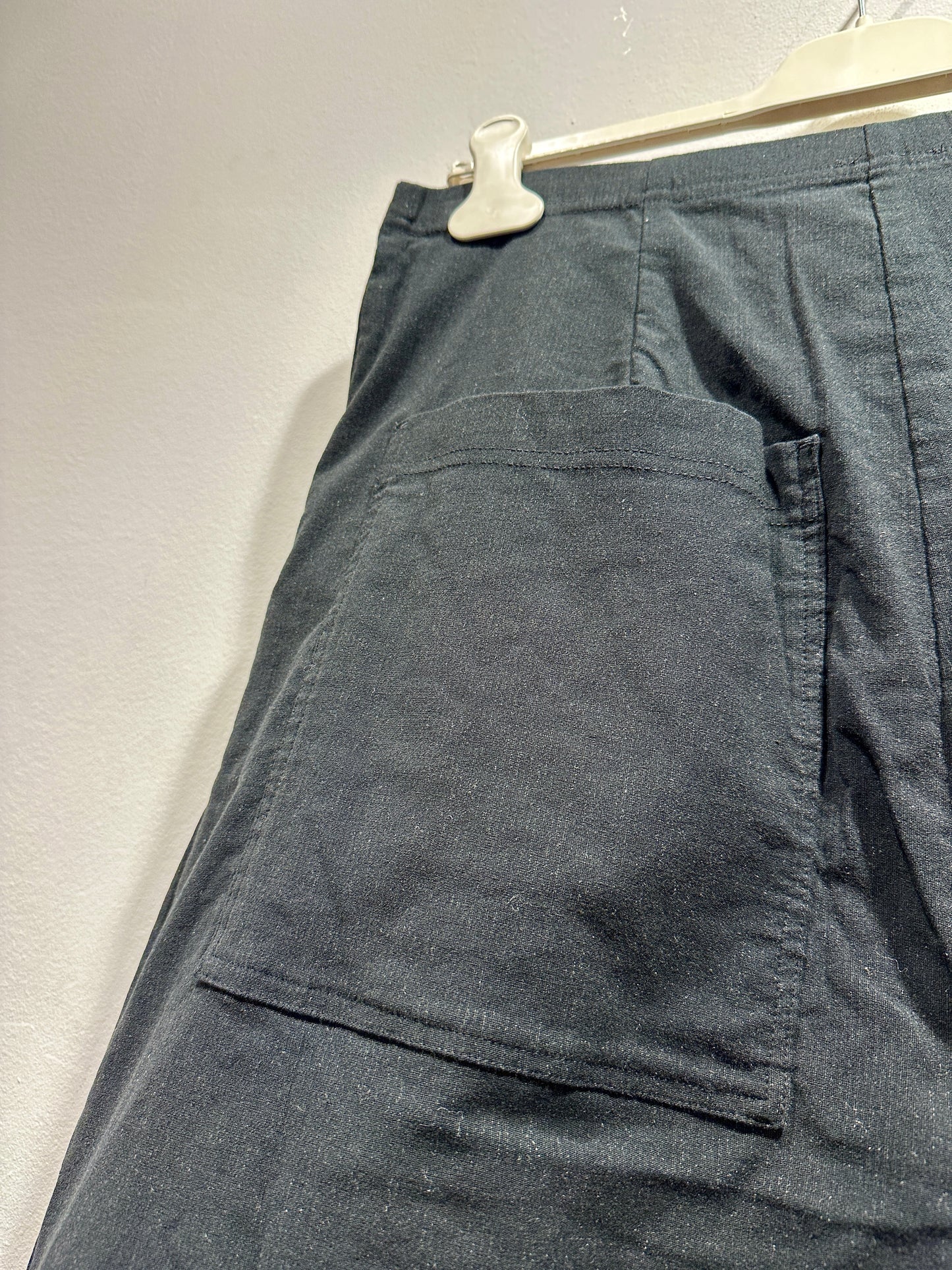 RUNDHOLZ - Pantalone baggy misto lana, Black Stripe