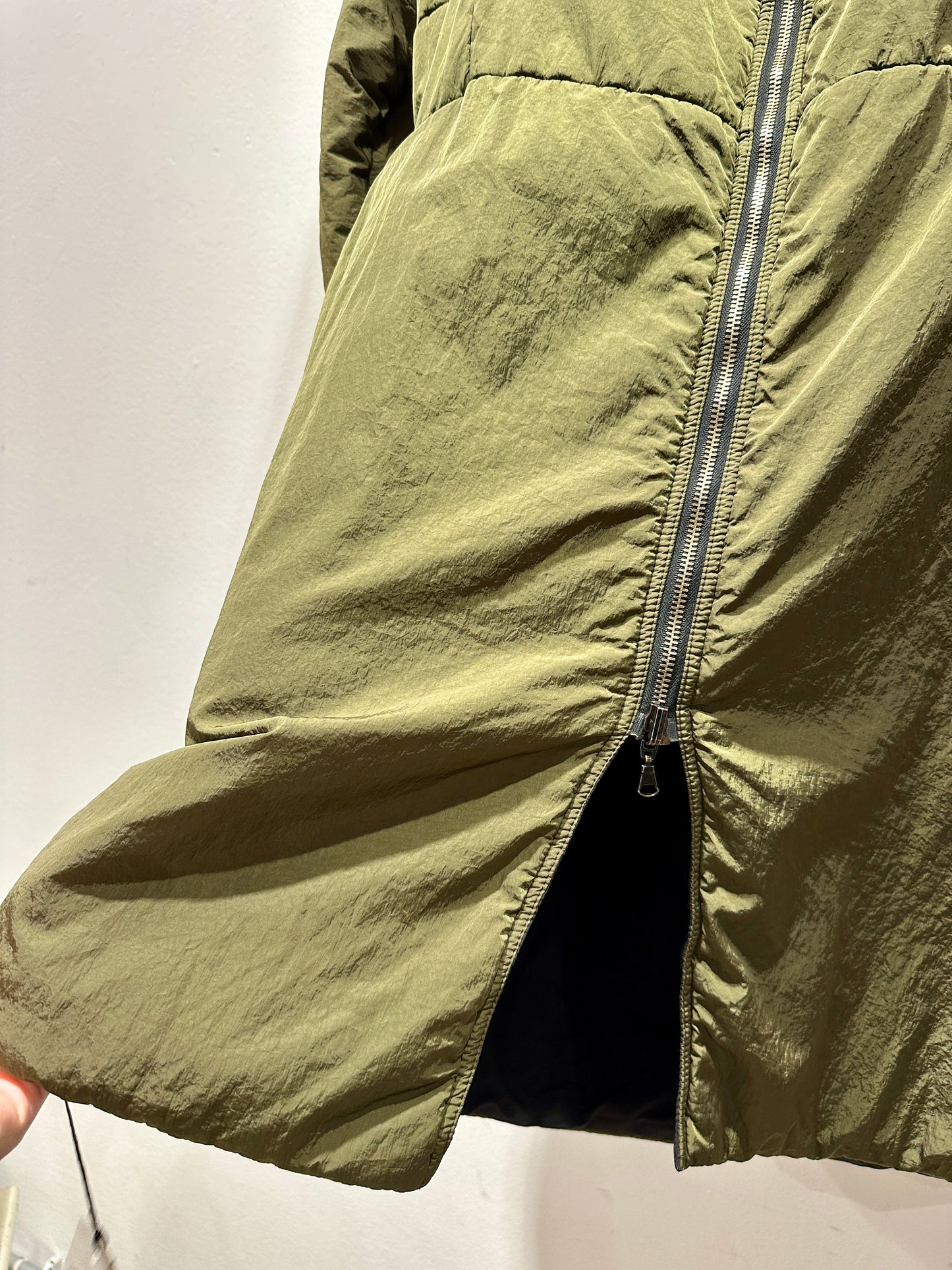 KIMONORAIN - Piumino Parka reversibile, Verde