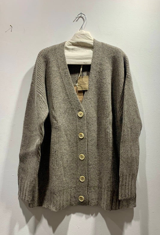 ALESSIA SANTI - Cardigan in lana con inserti, Beige