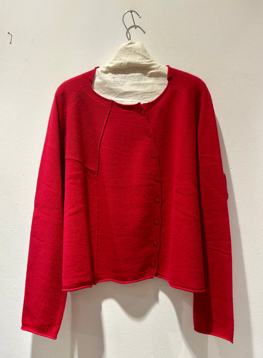 RUNDHOLZ - Cardigan over misto lana, Red