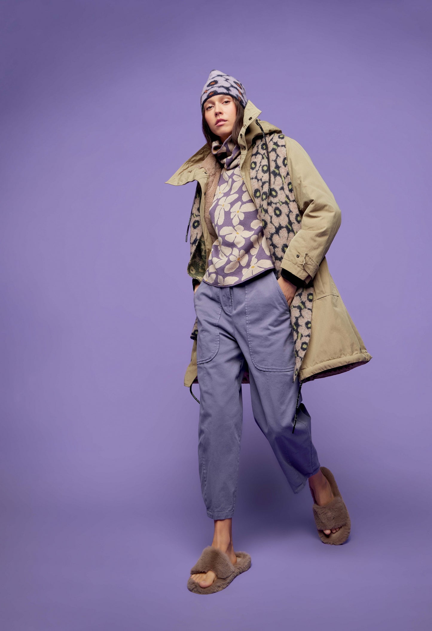 ALESSIA SANTI - Pantalone baggy, Lilla