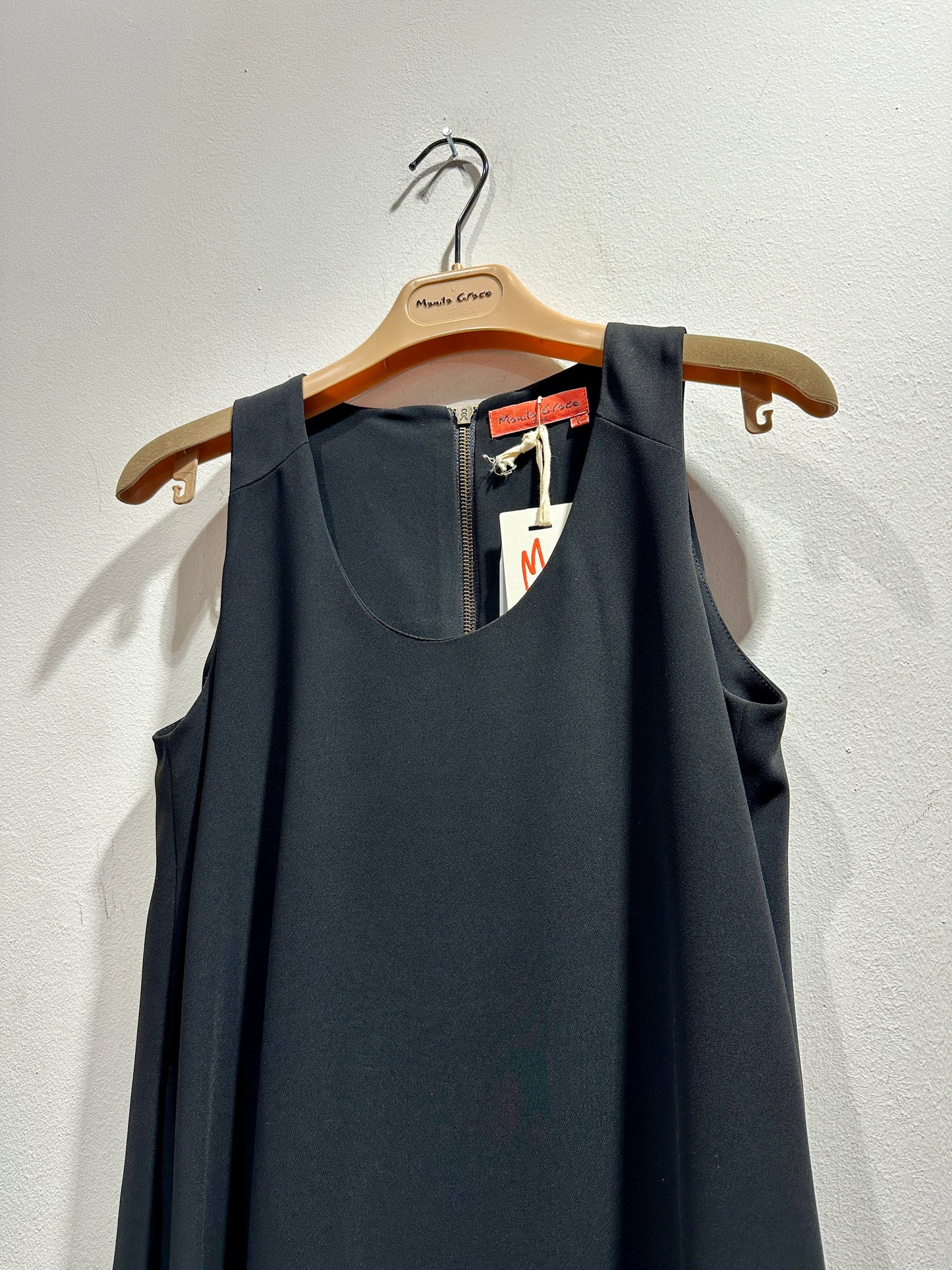 MANILA GRACE - Tubino scollo americano, Nero