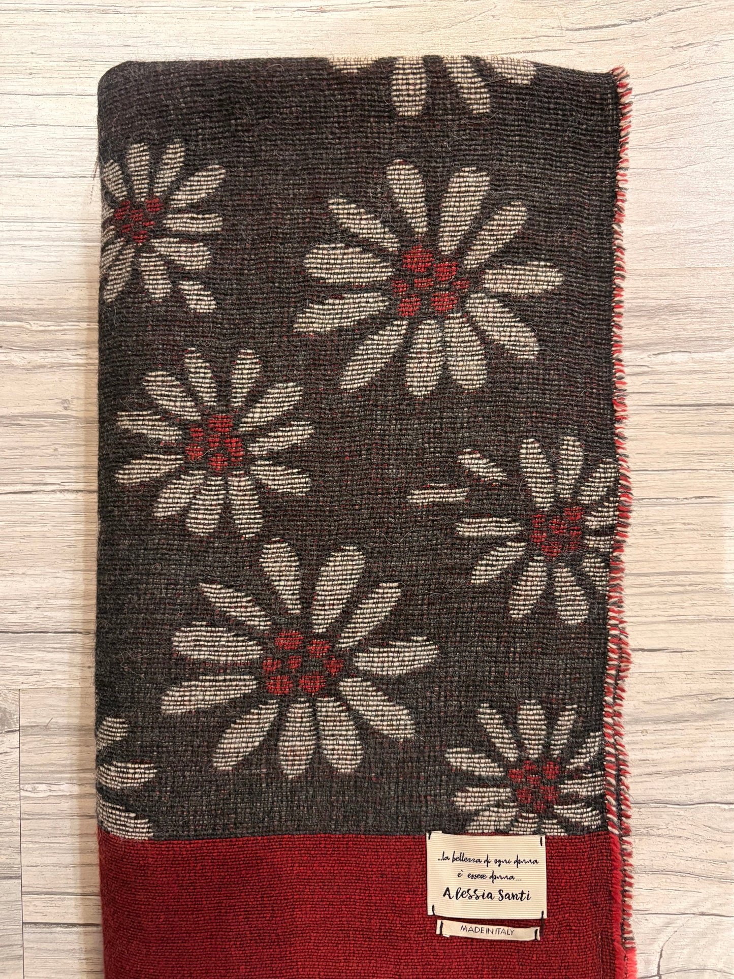 ALESSIA SANTI - Sciarpa rettangolare, Bordeaux