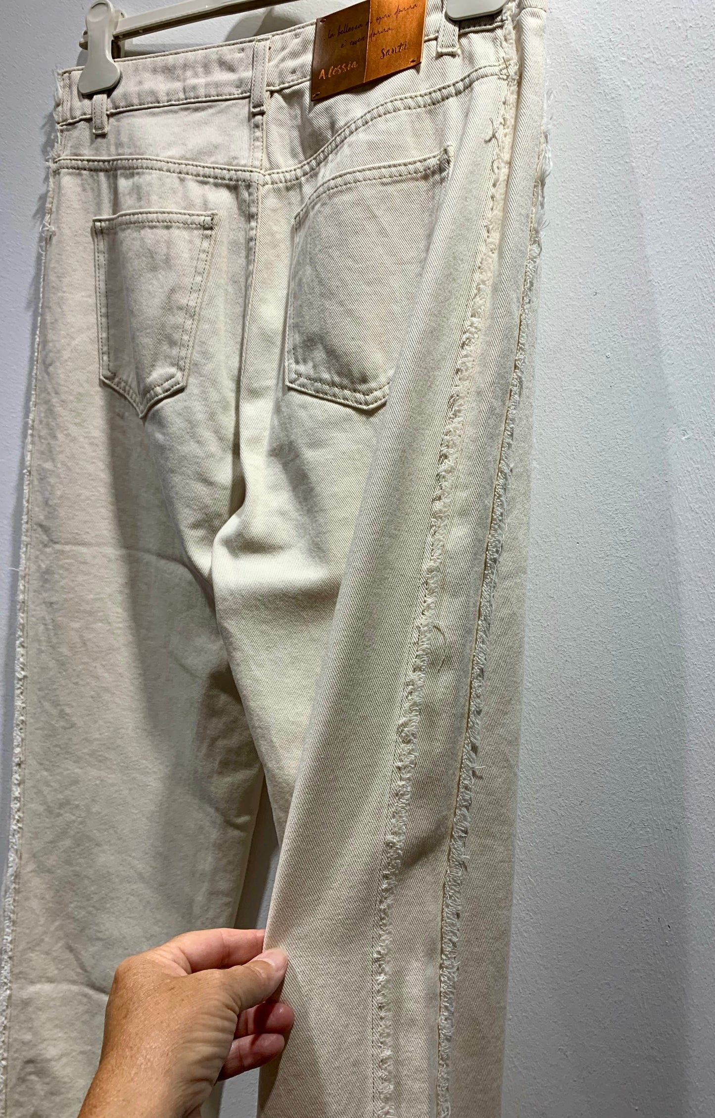 ALESSIA SANTI - Jeans dritto, Crema