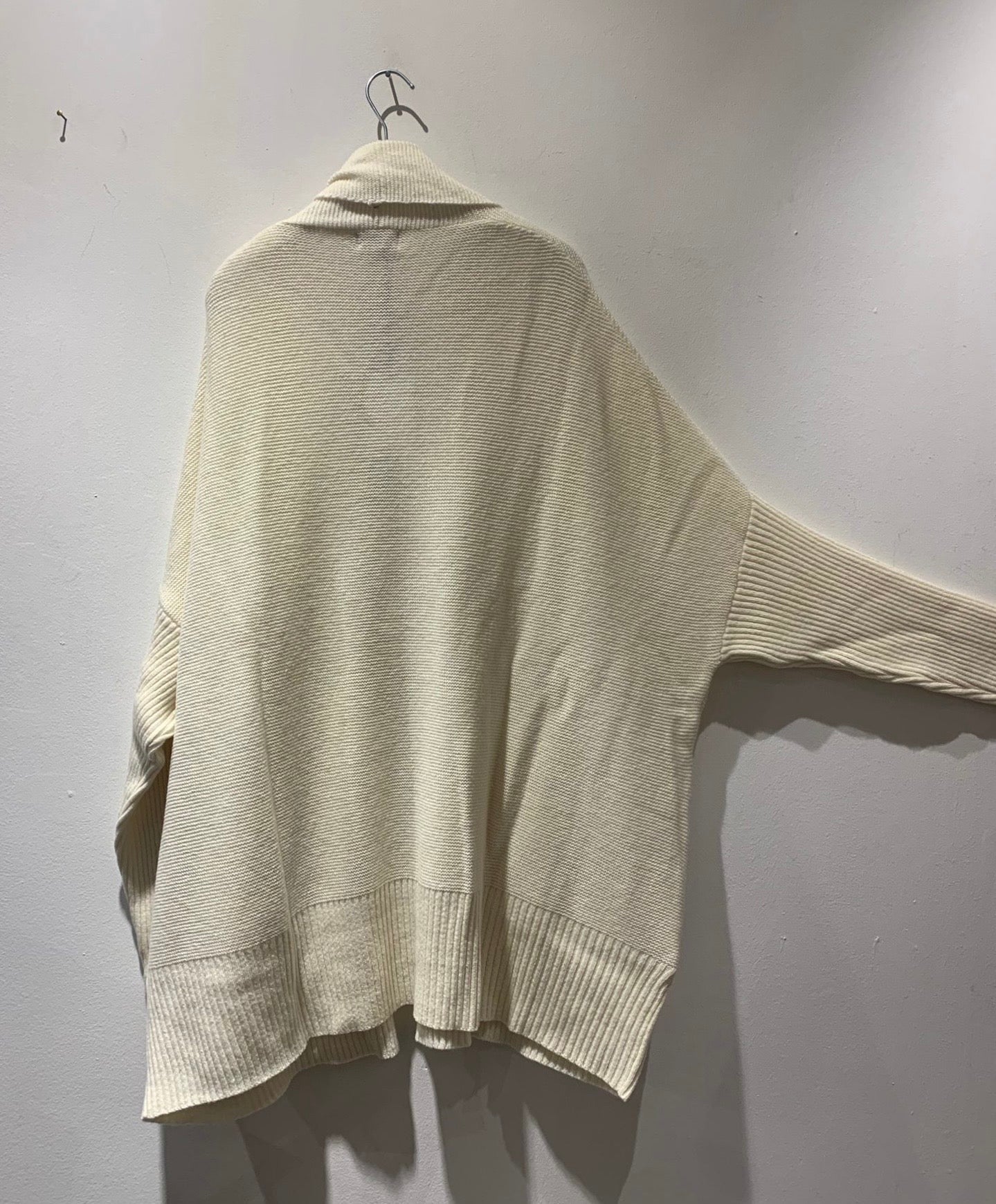 KNIT KNIT - Cardigan oversize misto lana, Latte