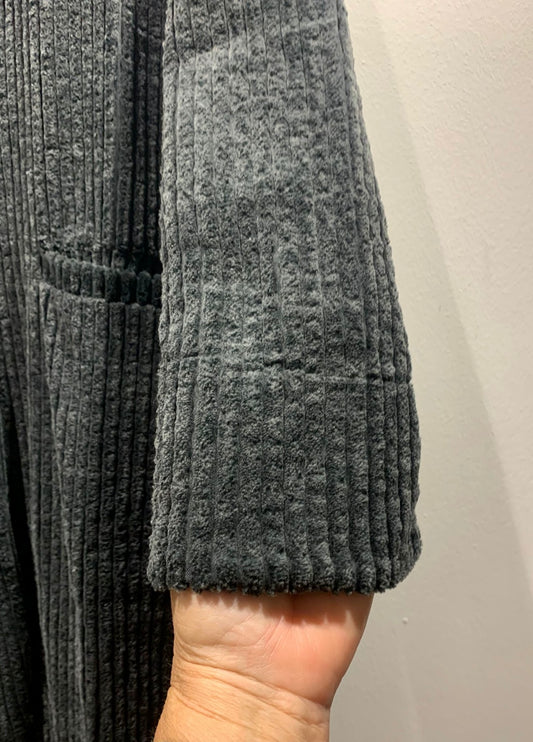 MAMA B - Giacca Cannolo R in velluto, Antracite