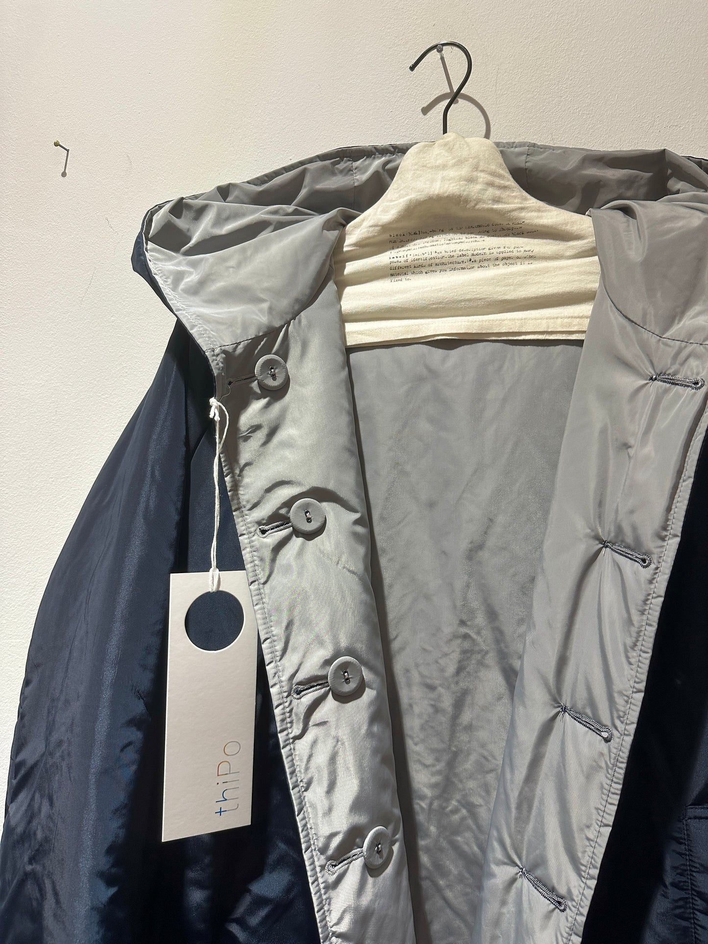 ThiPo - Giacca reversibile, Blu/Ghiaccio