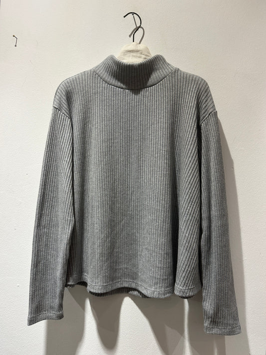 ThiPo - Dolcevita a costine, Grigio