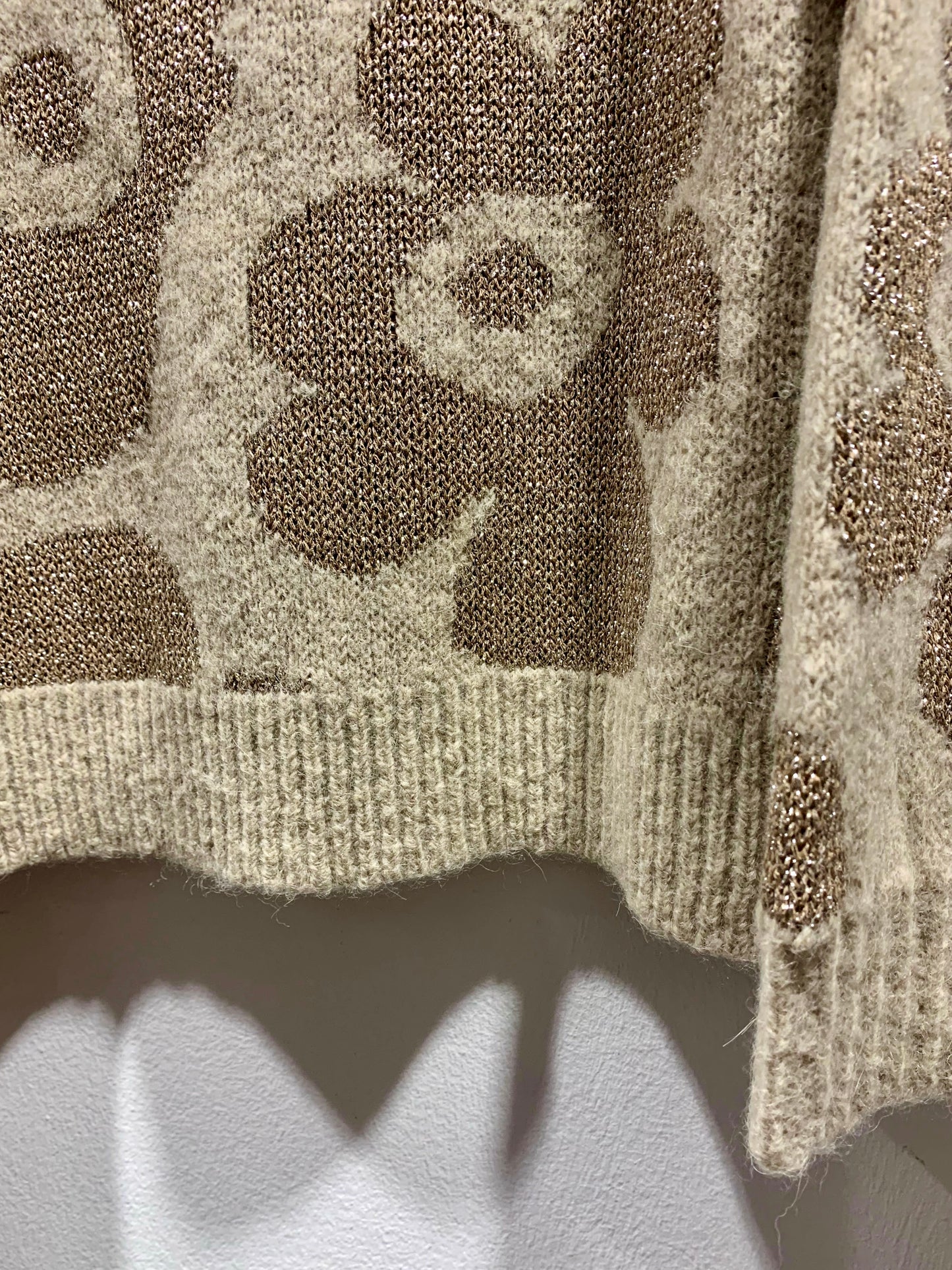 ALESSIA SANTI - Dolcevita in lurex, Beige