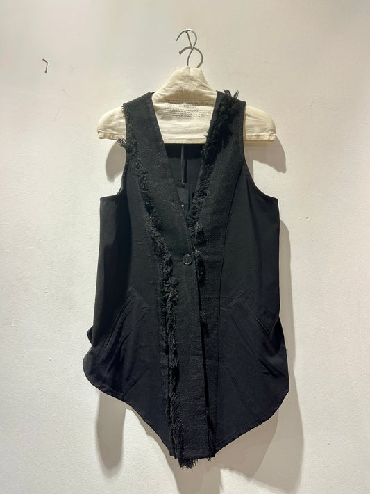 MANESERA - Gilet Fil Coupè, Nero