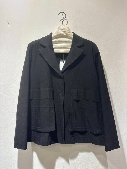 JM Design - Giacca con tasche applicate, Nero