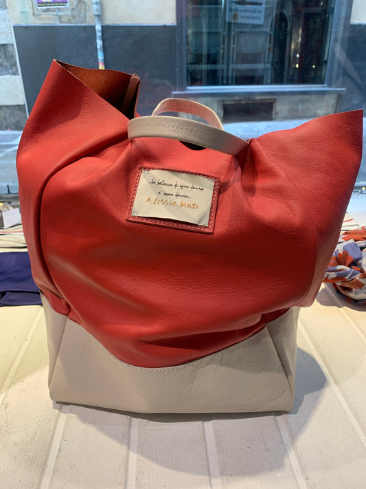 ALESSIA SANTI - Borsa in pelle, Corallo