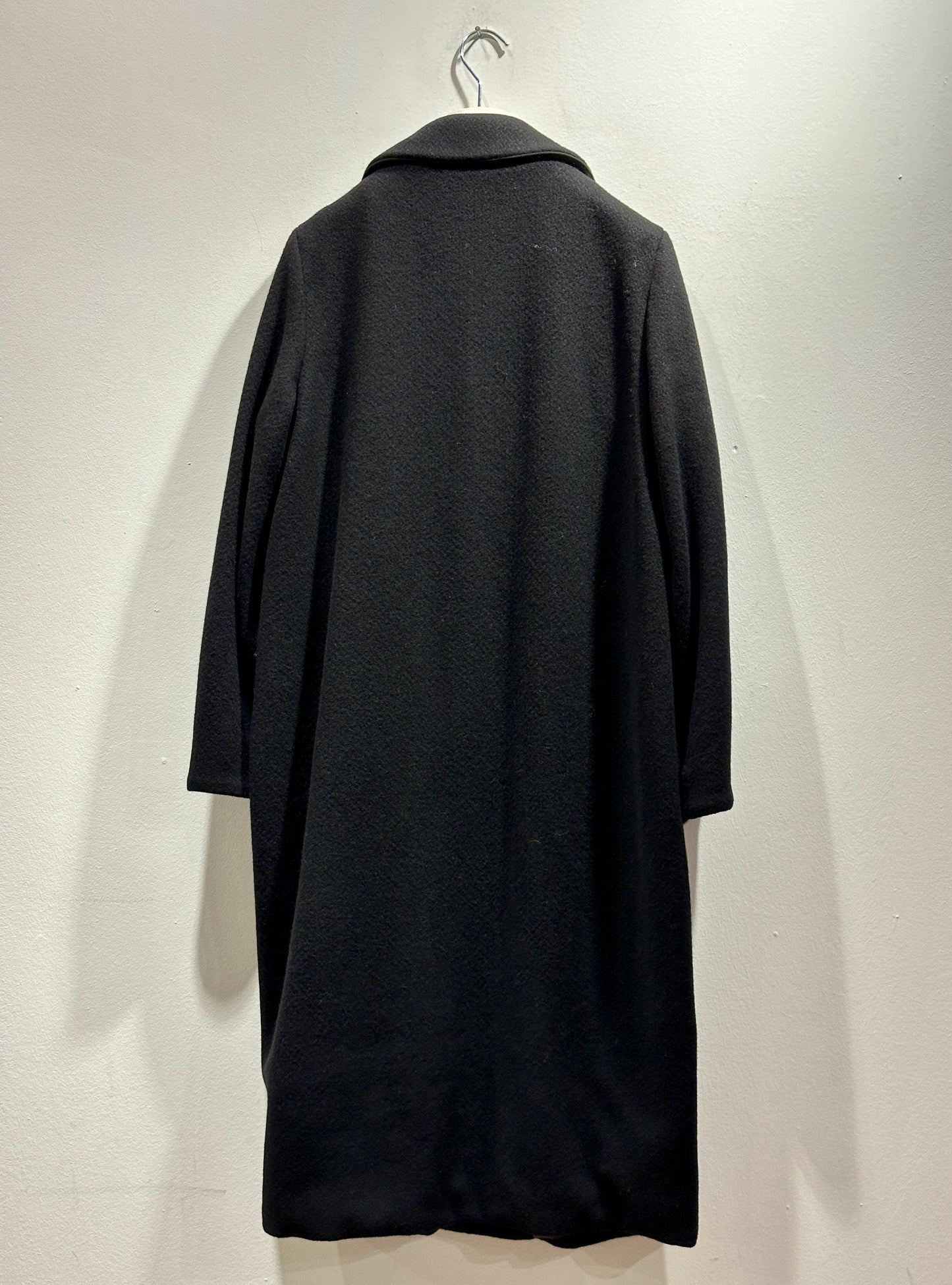 ALESSIA SANTI - Cappotto lungo misto lana con bottoni, Nero