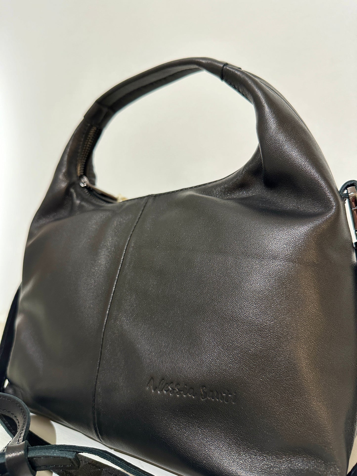ALESSIA SANTI - Borsa a mano in pelle, Nero