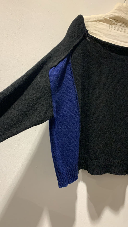 KNIT KNIT - Maglia in lana, Bicolore