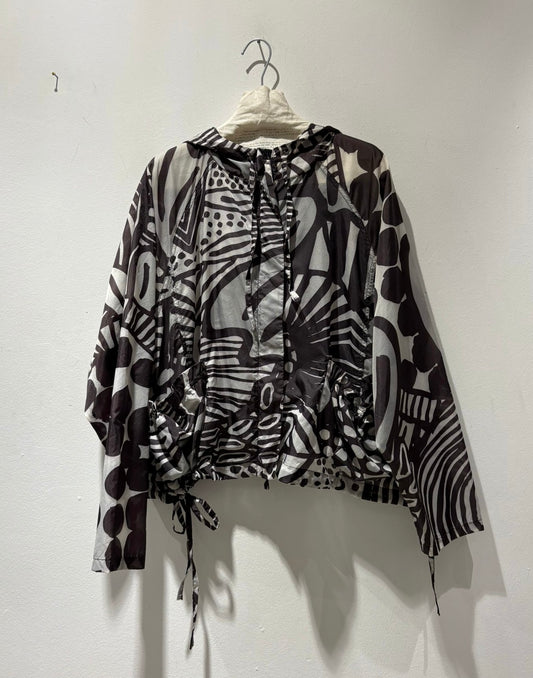 RUNDHOLZ - Giacca fantasia idrorepellente, Black Print