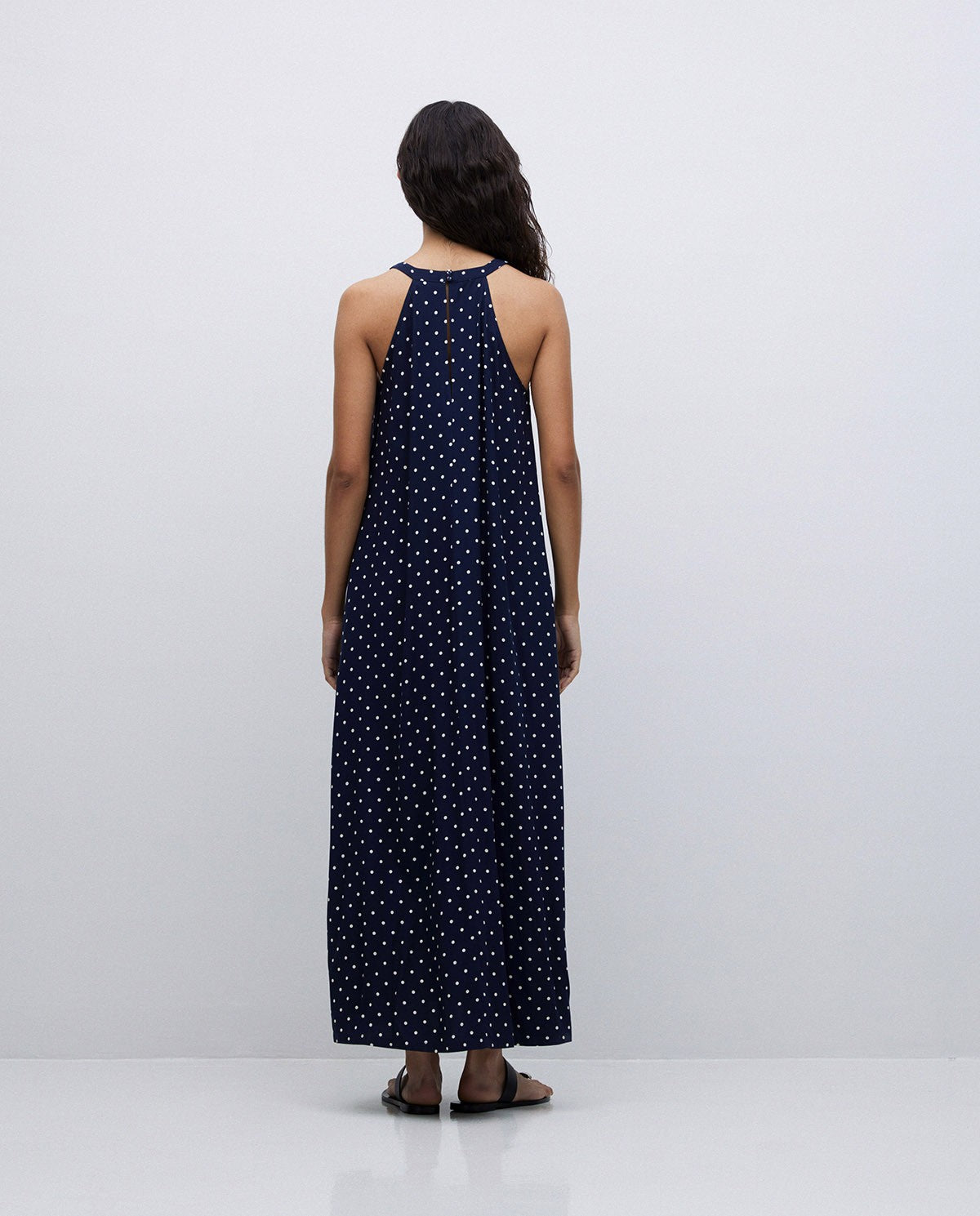YERSE - Abito lungo pois, Blu
