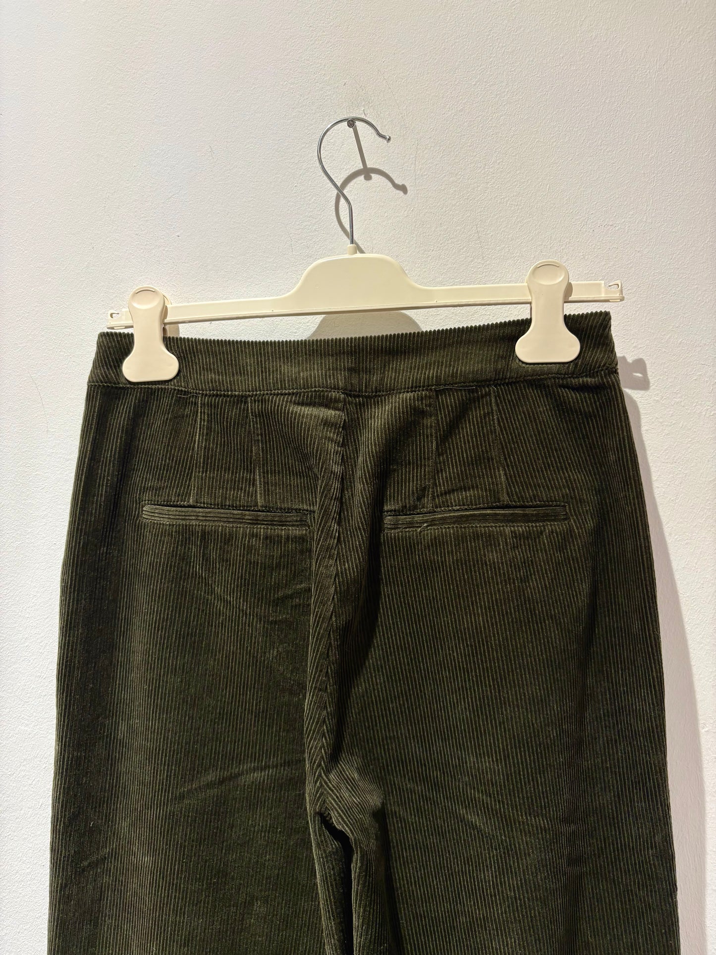 YERSE - Pantalone in velluto, Kaki