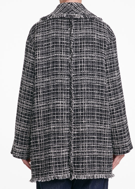 ALESSIA SANTI - Cappotto spigato, Nero